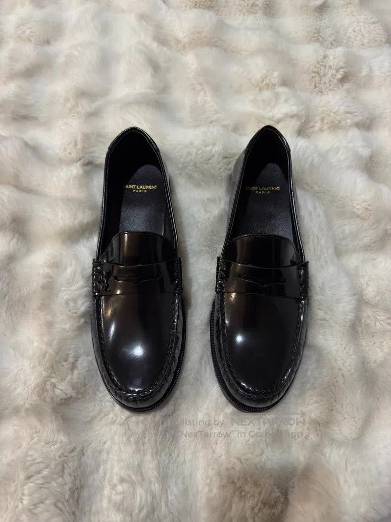 Saint Laurent Paris Saint Laurent Paris Logo Loafers Size US 9 / EU 42 - 4 Thumbnail