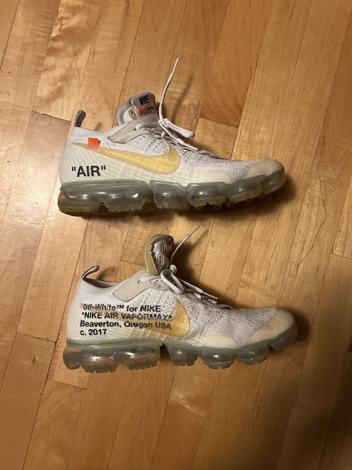 Off-White NIKE X OFF WHITE THE TEN VAPORMAX WHITE EDITION Size US 10.5 / EU 43-44 - 2 Thumbnail
