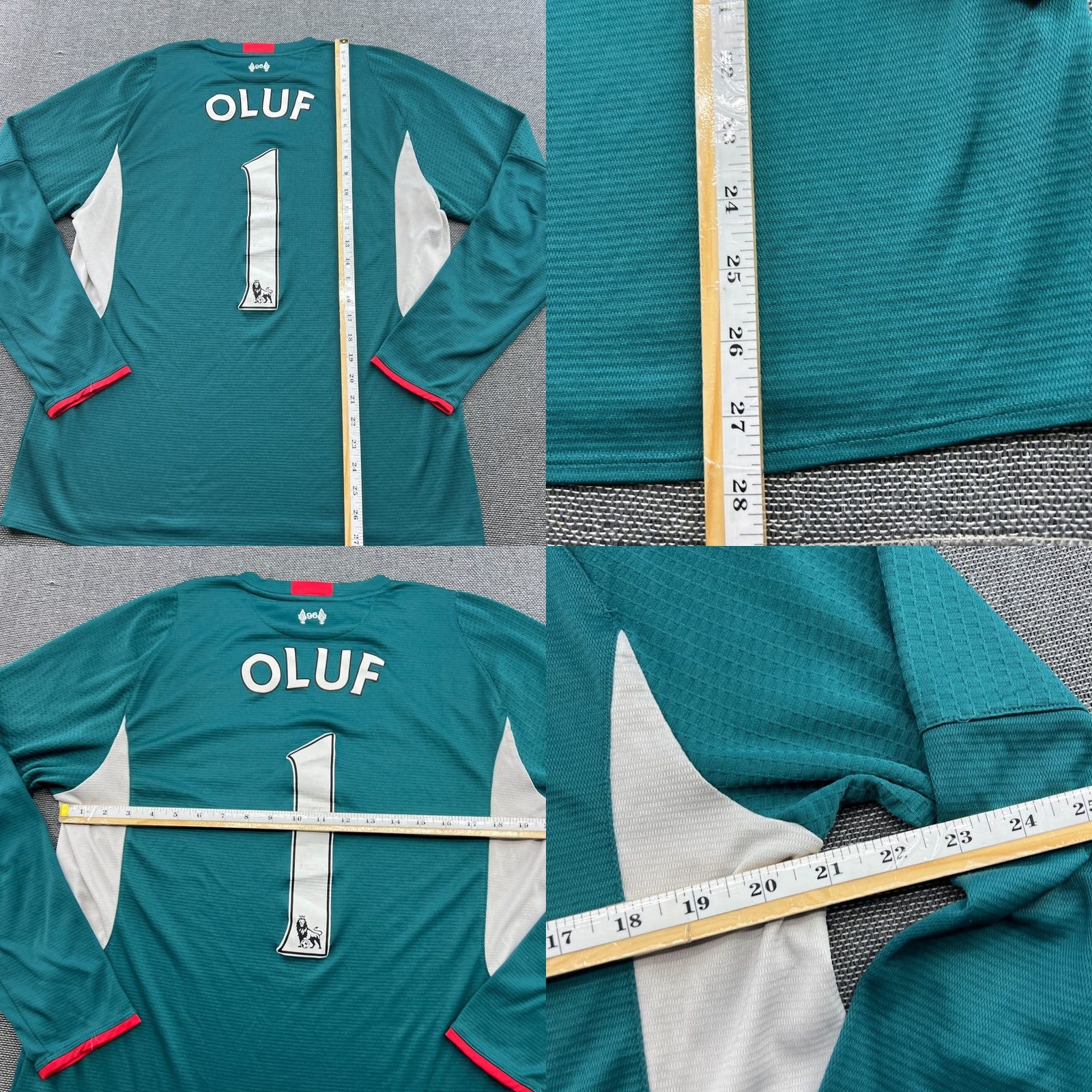 New Balance Liverpool 2015 2016 Goalkeeper Football Jersey Mens Large New Balance Shirt, Green, Long Sleeve, Moisture Wicking, Quick Dry, Football Size US L / EU 52-54 / 3 - 10 Thumbnail