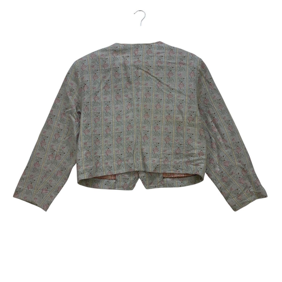 Japanese Brand × Yohji Yamamoto 💥 Vintage Simple Life Fullprint Cropped Chinese Button Size M / US 6-8 / IT 42-44 - 2 Thumbnail