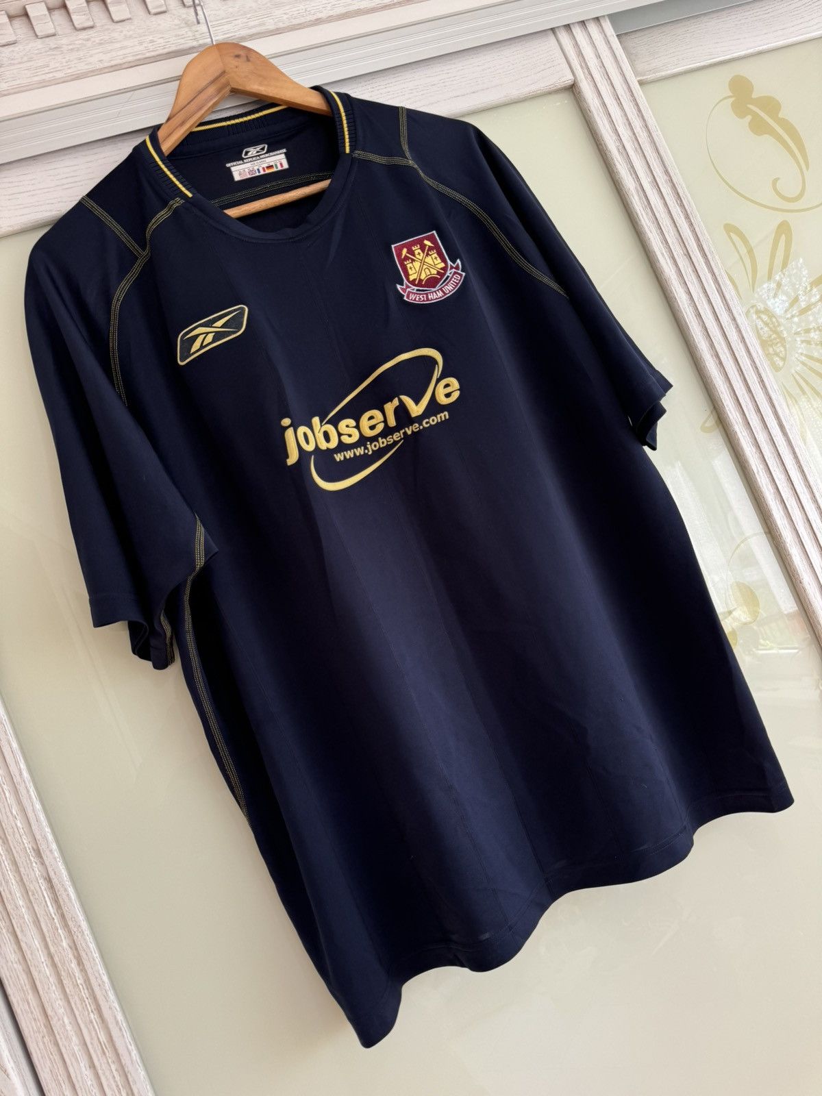 Reebok × Vintage Vintage West Ham United 2003-2004 Away Soccer Jersey Kit Size US XL / EU 56 / 4 - 5 Thumbnail