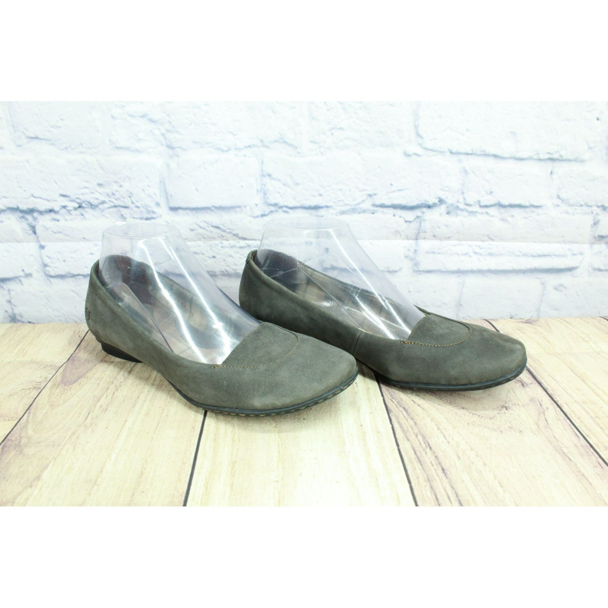 Born Born Women's Slip On Flannel Lined Ballet Flat Shoes Size US 7 / IT 37 - 3 Thumbnail