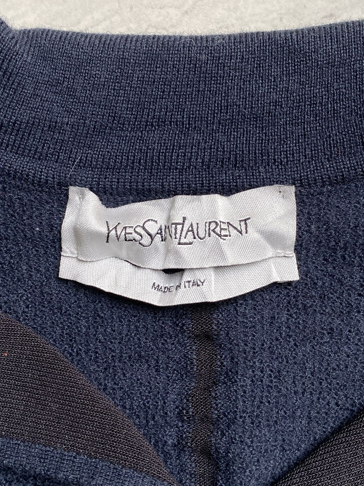 Yves Saint Laurent YSL Yves Saint Laurent Knit Polo Shirt Size M / US 6-8 / IT 42-44 - 11 Thumbnail