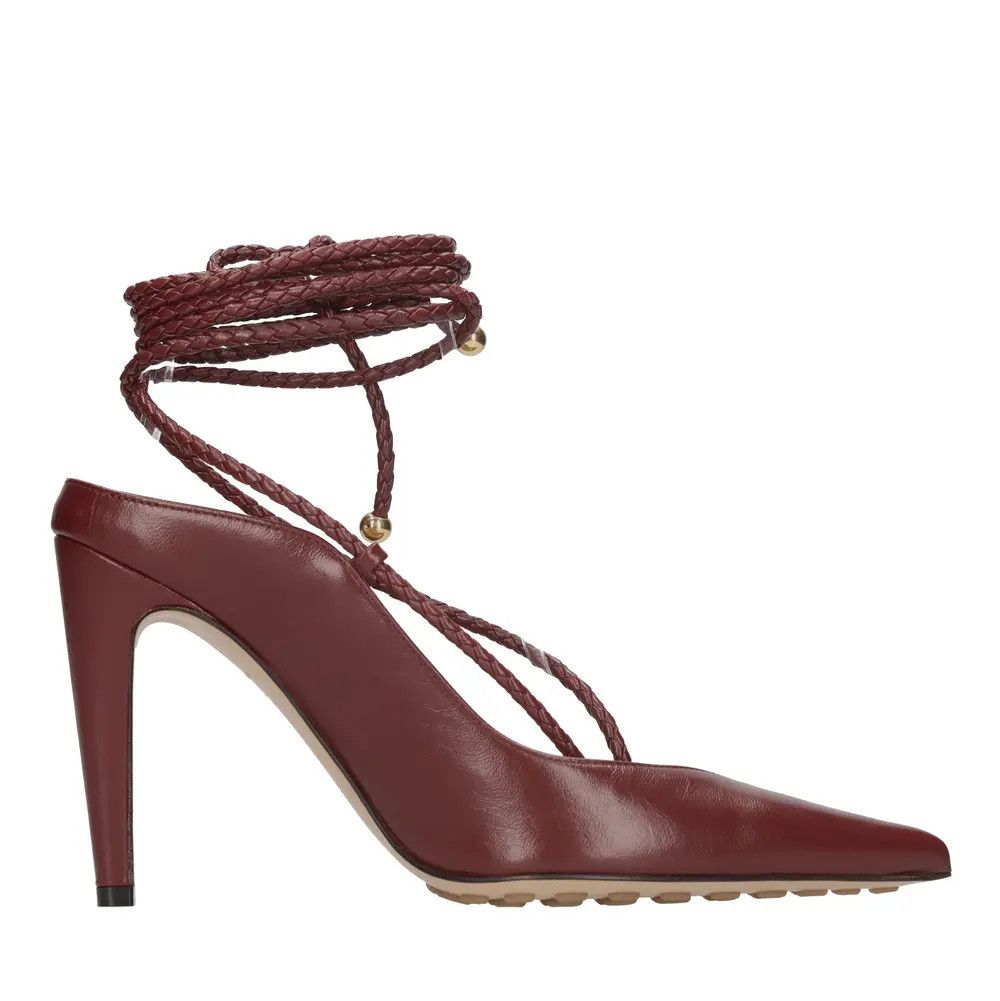Bottega Veneta o1loc1c1025 716180 Spritz Strap Pumps in Bordeaux Size US 4.5 / IT 34.5 - 1 Thumbnail