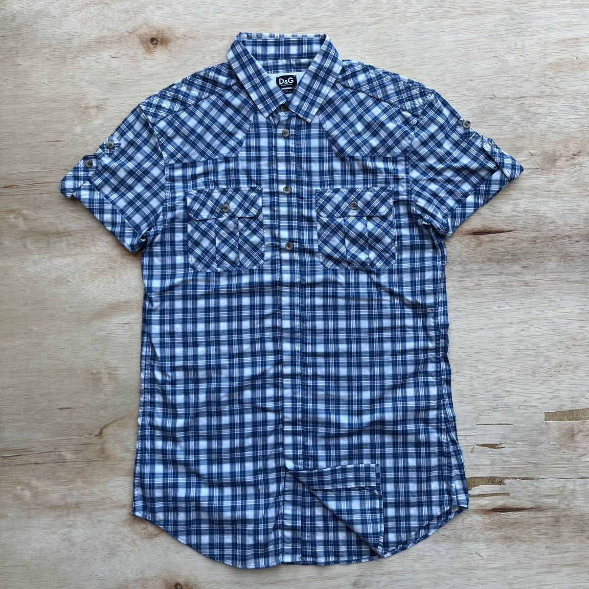 Dolce & Gabbana DOLCE & GABBANA VINTAGE SHORT SLEEVE SHIRT SLIM FIT Size US M / EU 48-50 / 2 - 1 Thumbnail