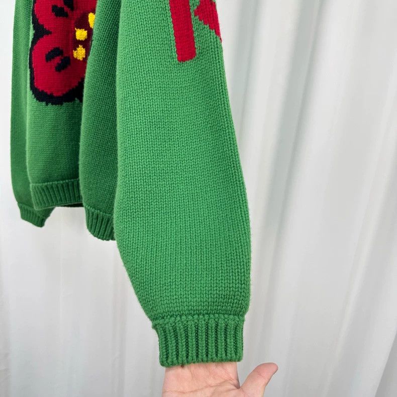 Kenzo KENZO Haitang flower wool knit sweater Size S / US 4 / IT 40 - 4 Thumbnail