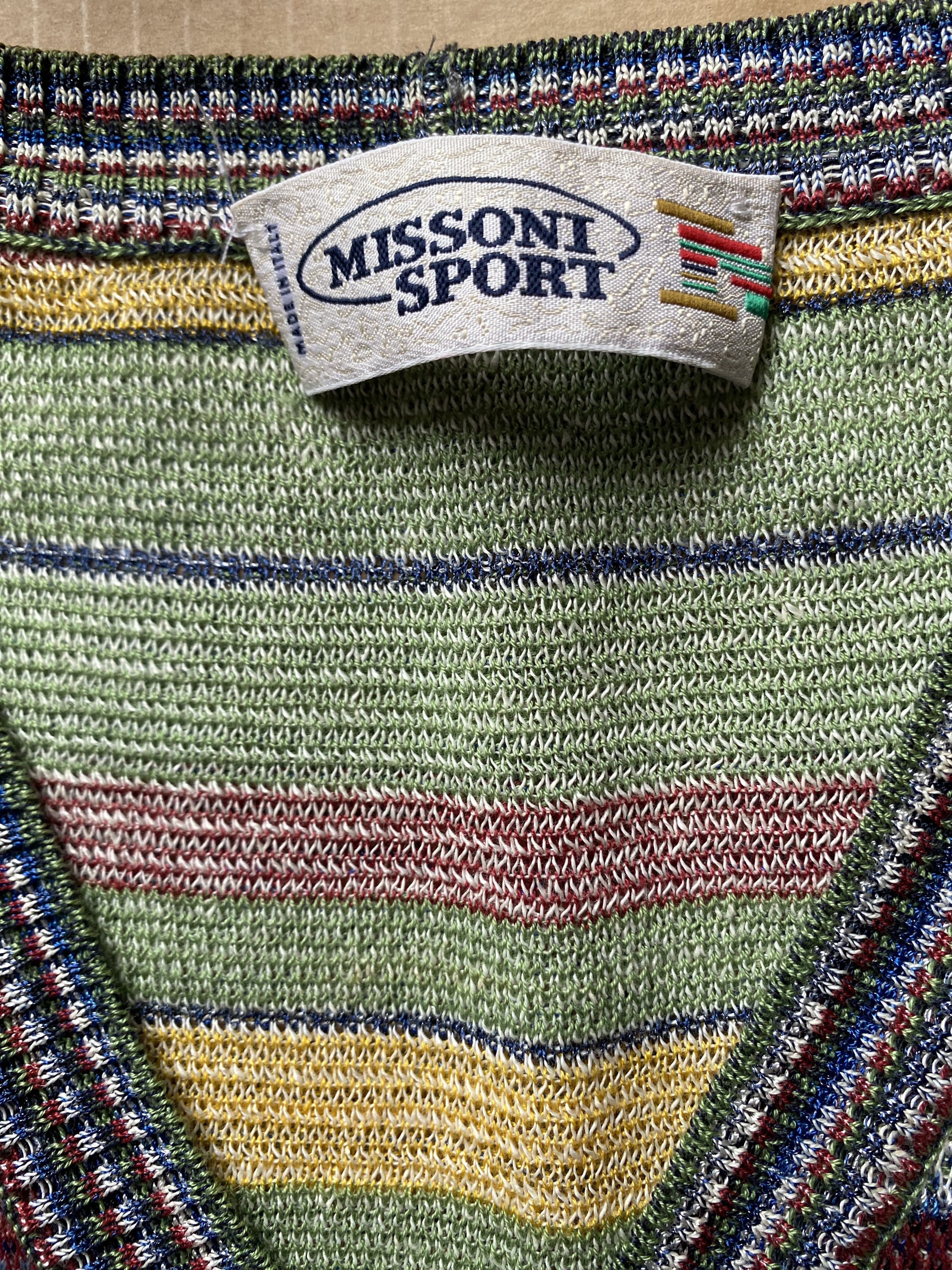 Designer × Missoni Vintage Missoni Sport knit Vest Cardigan Size US S / EU 44-46 / 1 - 4 Thumbnail
