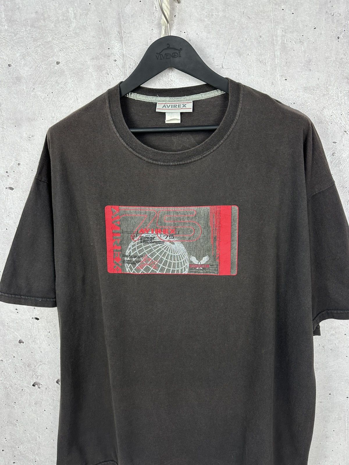 Avirex Vintage Avirex Made in USA Printed Brown T-shirt Size US XXL / EU 58 / 5 - 2 Thumbnail