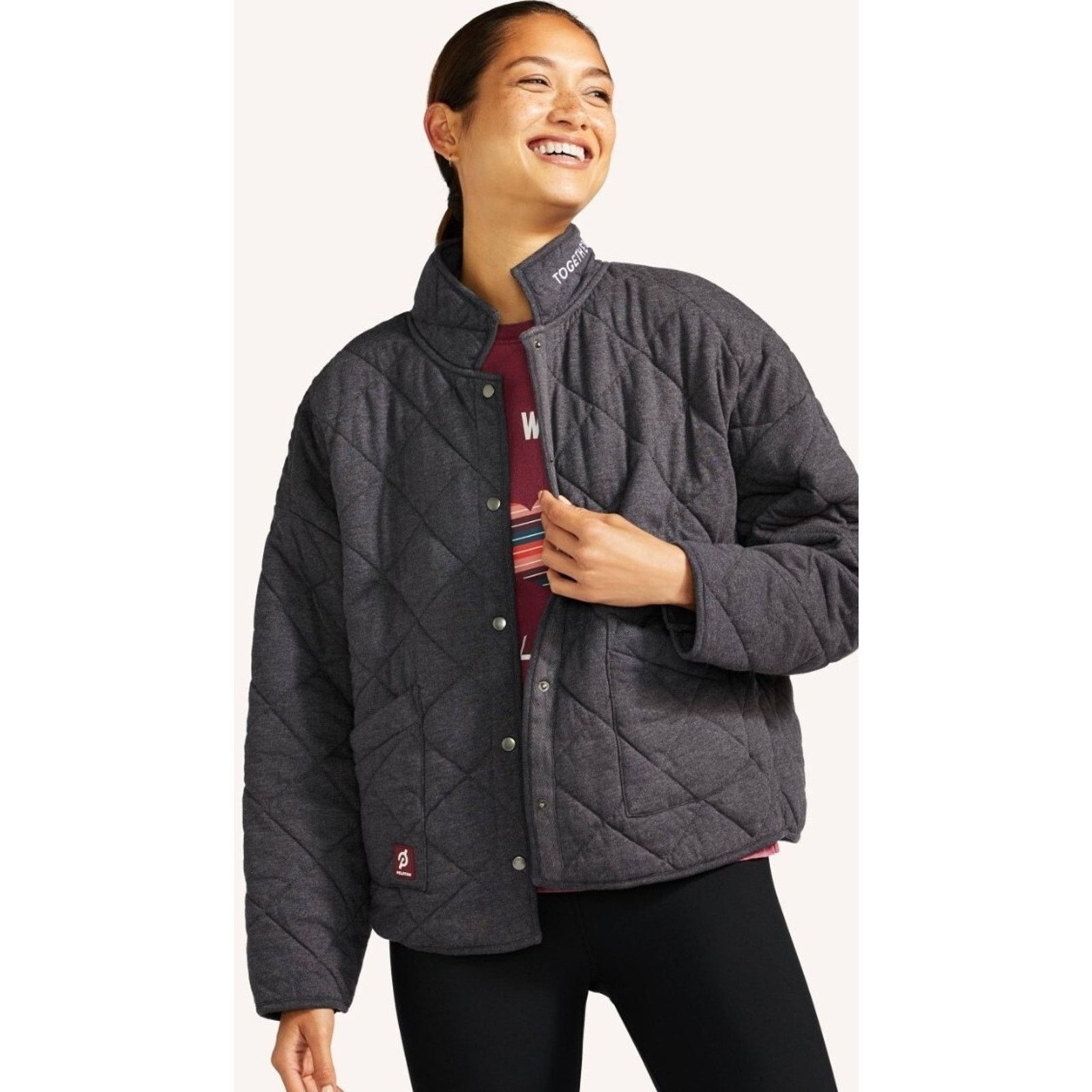 Peloton Peloton Guilted Jacket gray Size XL Cotton Blend A001509 Size XL / US 12-14 / IT 48-50 - 1 Thumbnail