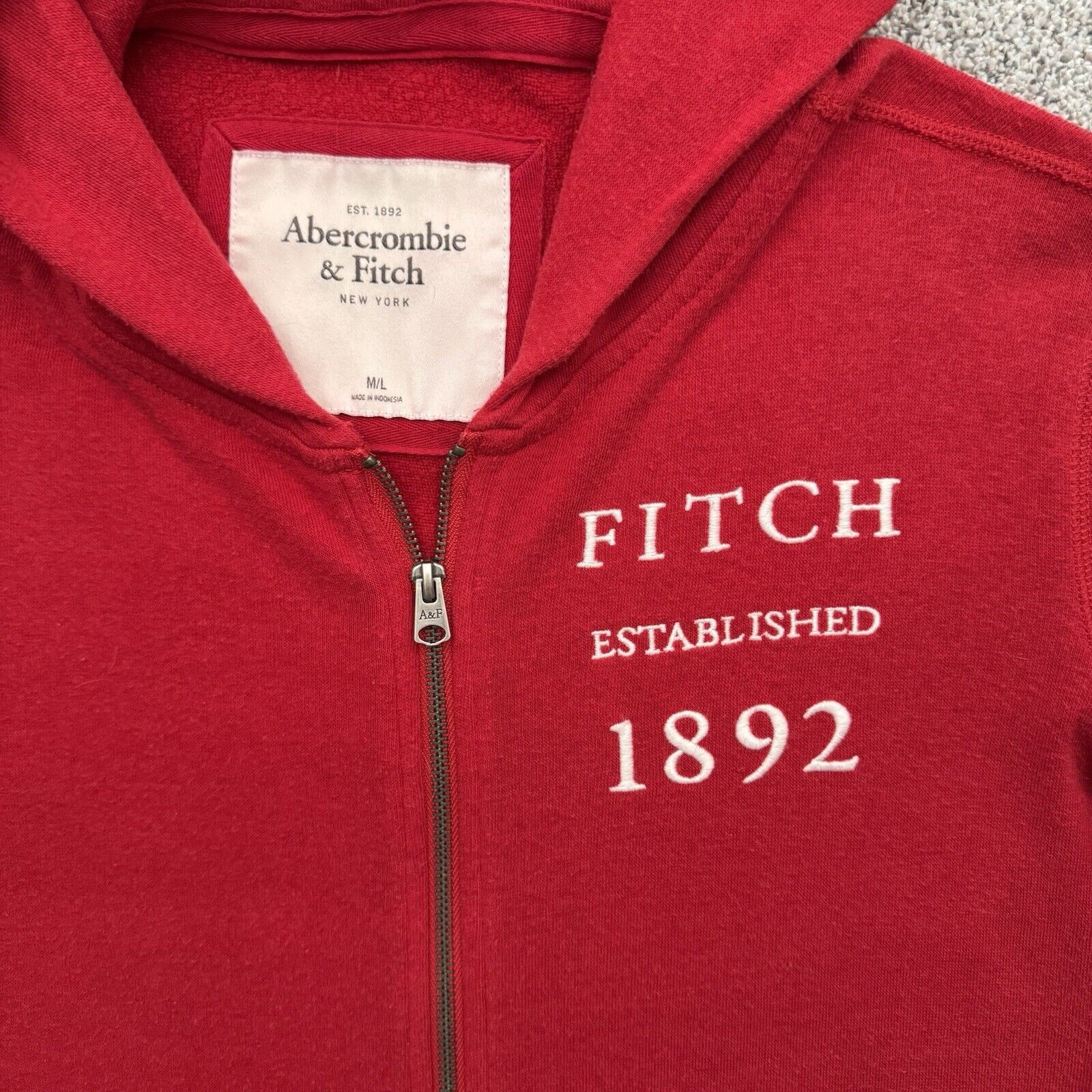 Abercrombie & Fitch Vintage Y2K Abercrombie & Fitch Full Zip Hoodie M/L Skater Size US M / EU 48-50 / 2 - 9 Thumbnail