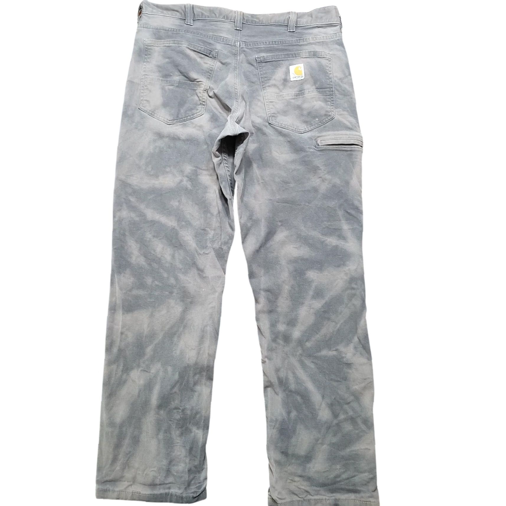 Carhartt Carhartt Pants Acid Wash Tie Dye Gravel Gray 34x30 Relaxed Fit 5-Pocket Canvas Mens Workwear Grunge Retro 80s Size US 34 / EU 50 - 2 Thumbnail