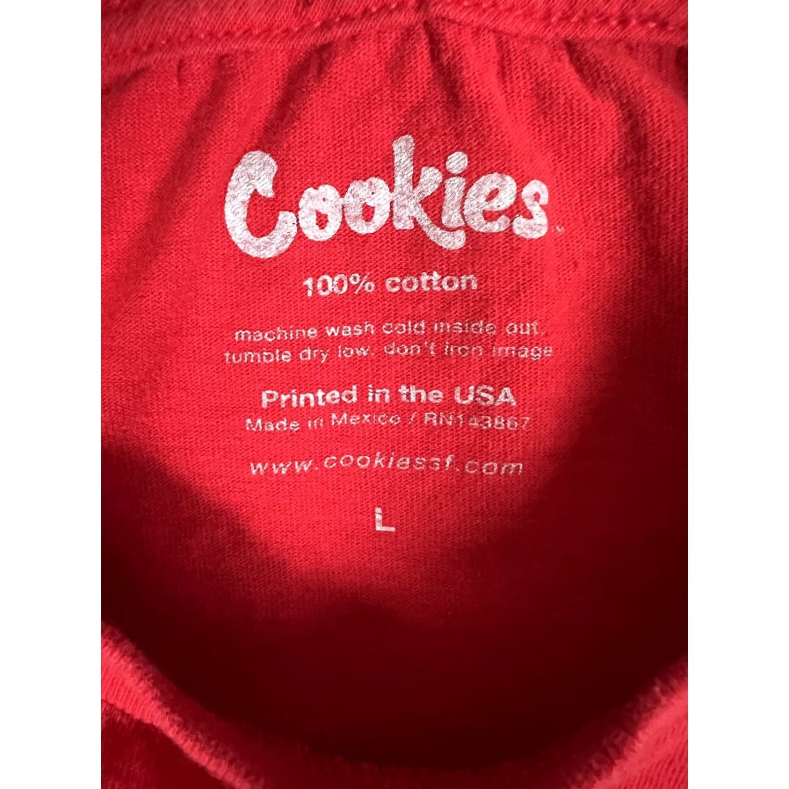 Vintage Cookies T-Shirt Mens Large Red Logo Graphic Streetwear Shirt Mens Large Red Cookies Size US L / EU 52-54 / 3 - 5 Thumbnail