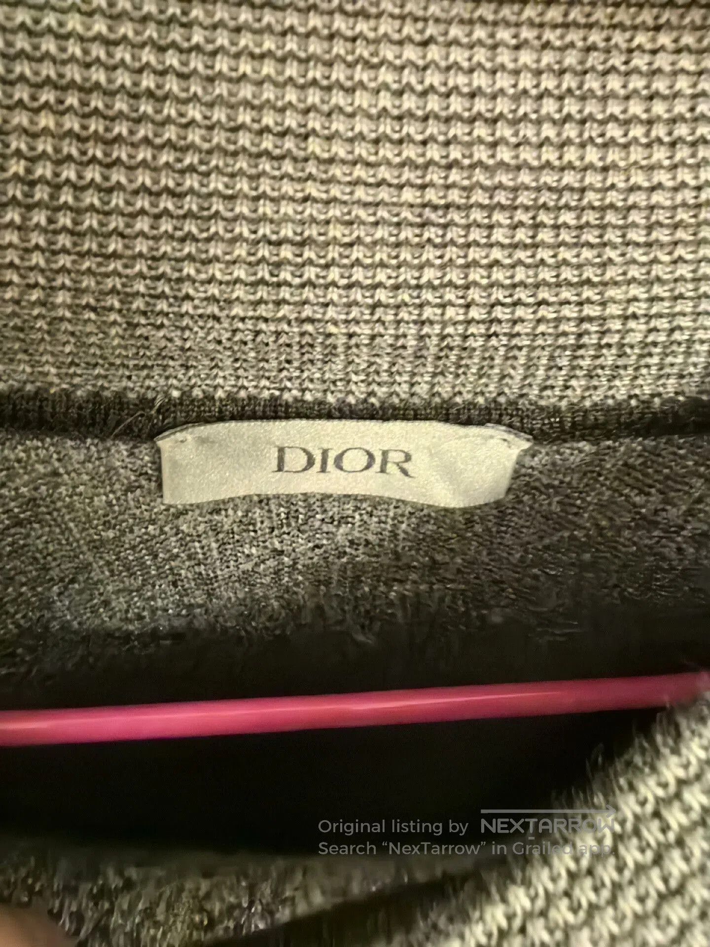 Dior dior men's cashmere sweater with unique design. Size US M / EU 48-50 / 2 - 2 Thumbnail