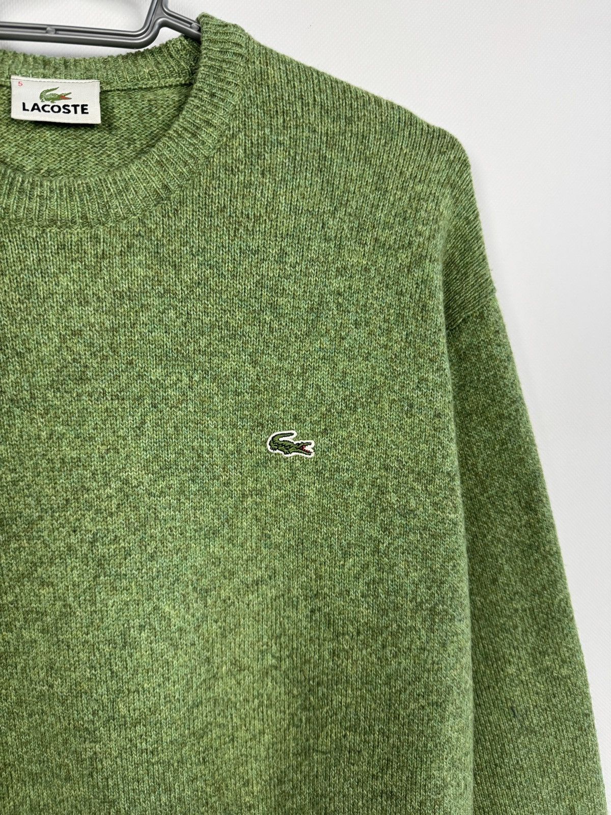 Lacoste Lacoste Vintage Wool Crewneck Sweater Crocodile Logo Size 5 Size US L / EU 52-54 / 3 - 6 Thumbnail