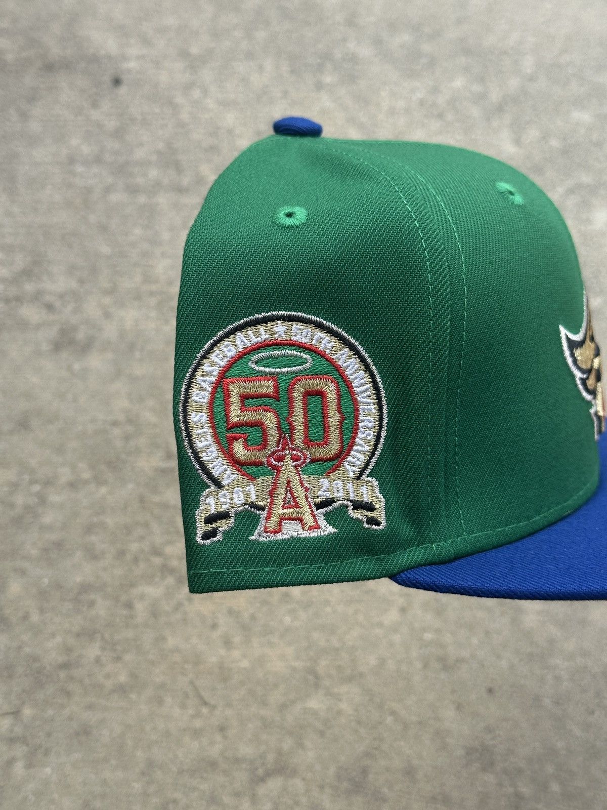 MLB × New Era Anaheim Angels Two Tone Fitted Hat 7 1/8 95 North Size ONE SIZE - 2 Thumbnail