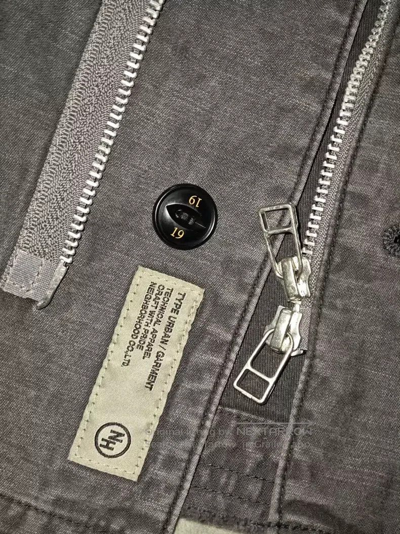 Neighborhood Neighborhood Distressed Zipper Pocket Work Shirt Jacket Size US S / EU 44-46 / 1 - 7 Thumbnail