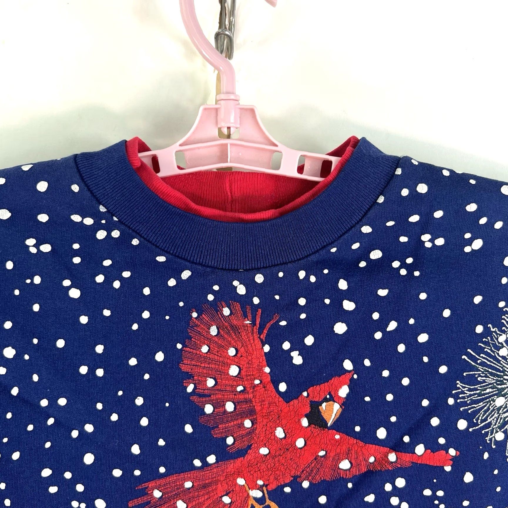 Vintage VINTAGE Artisans Sweatshirt Womens Size S-M Winter Cardinal Blue Made USA WI Size M / US 6-8 / IT 42-44 - 4 Thumbnail