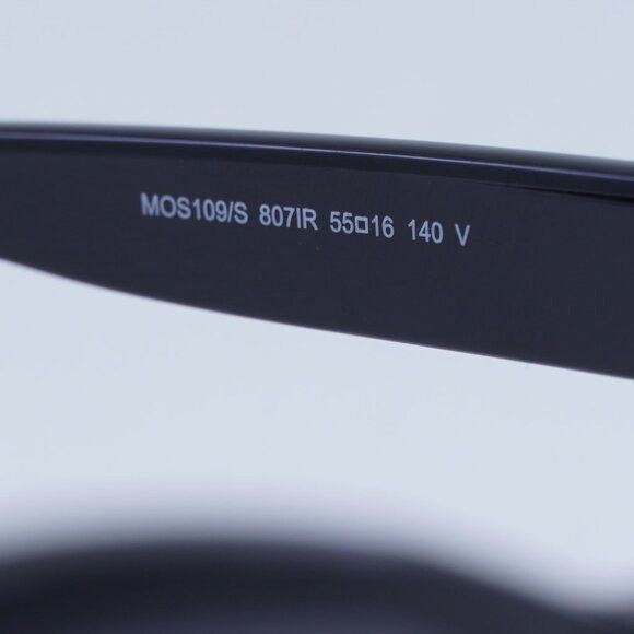 Moschino Moschino MOS109/S 0807 IR Sunglasses Black Cat Eye Frame Size ONE SIZE - 7 Thumbnail