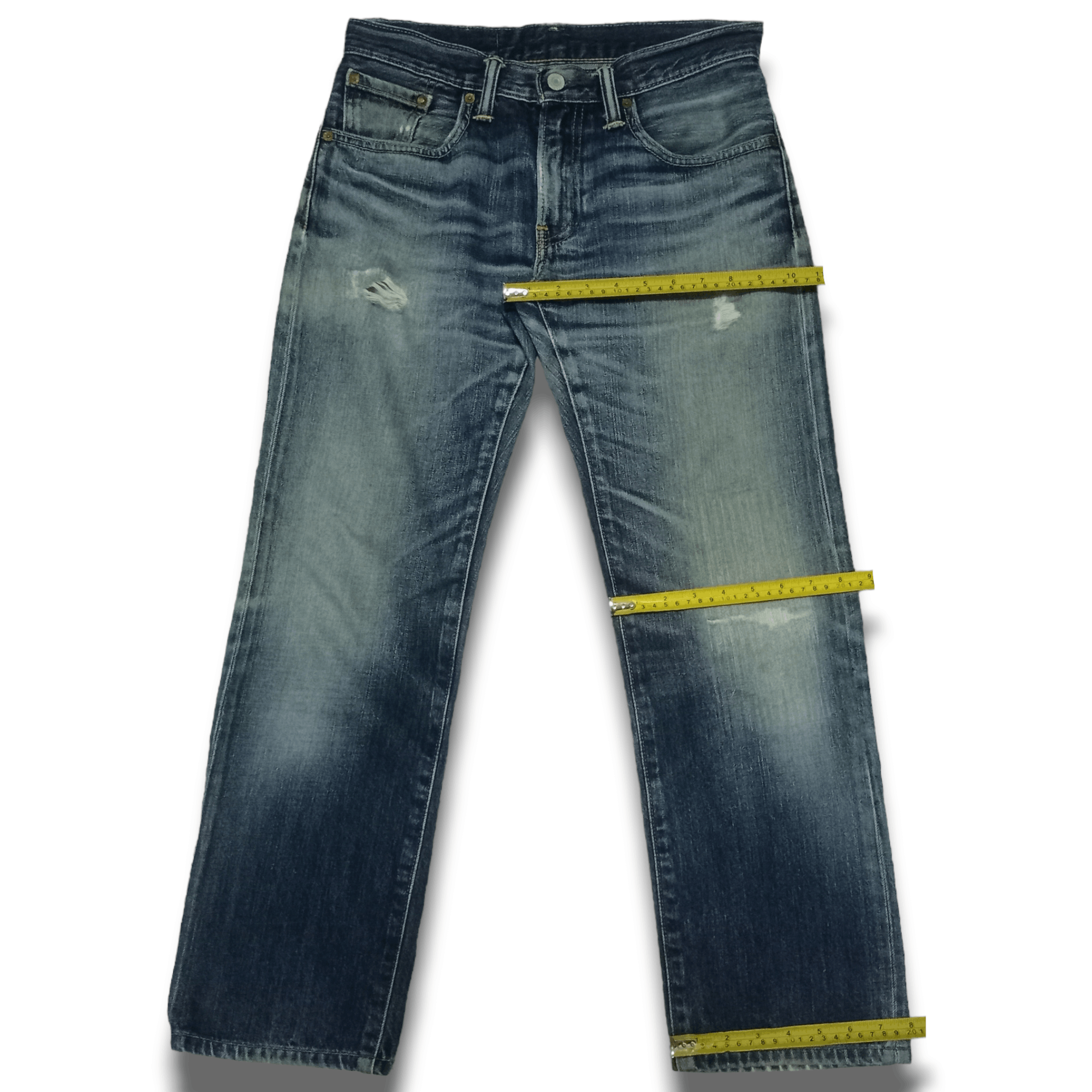 Levi's × Levi's Vintage Clothing Vintage Levis 502 Blue Wash Distressed Loose Jeans 30x27 Size US 30 / EU 46 - 9 Thumbnail