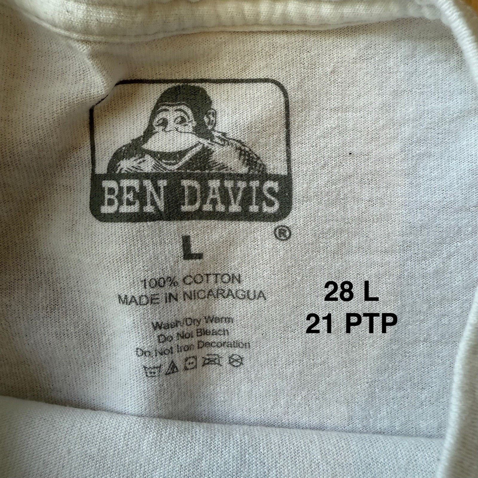 Ben Davis Ben Davis Shirt L White Los Angeles Streetwear Skateboard Size US L / EU 52-54 / 3 - 5 Thumbnail