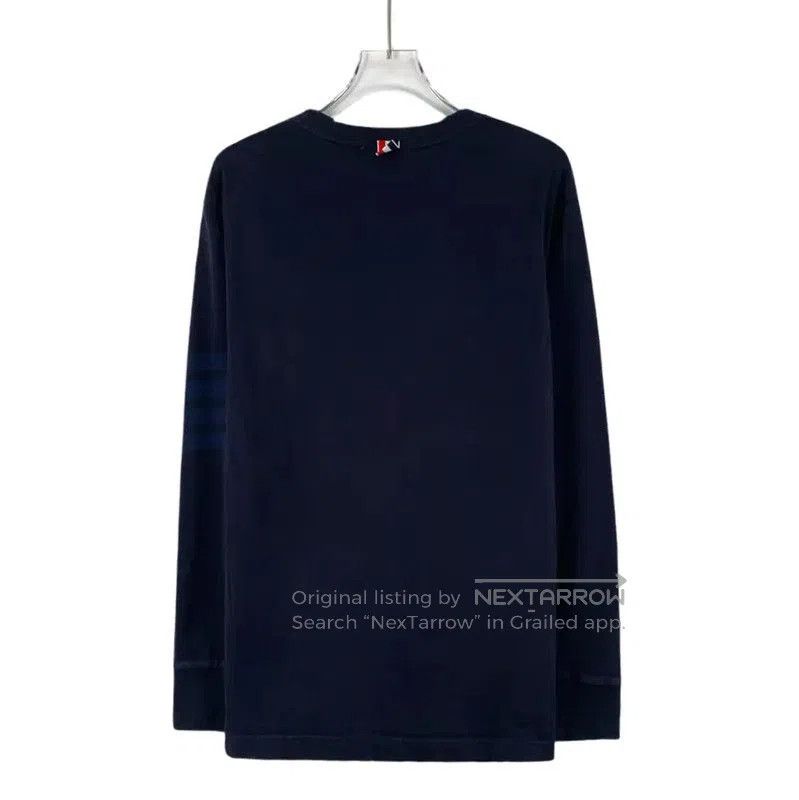 Thom Browne Women's Navy Cotton Pullover Sweater .