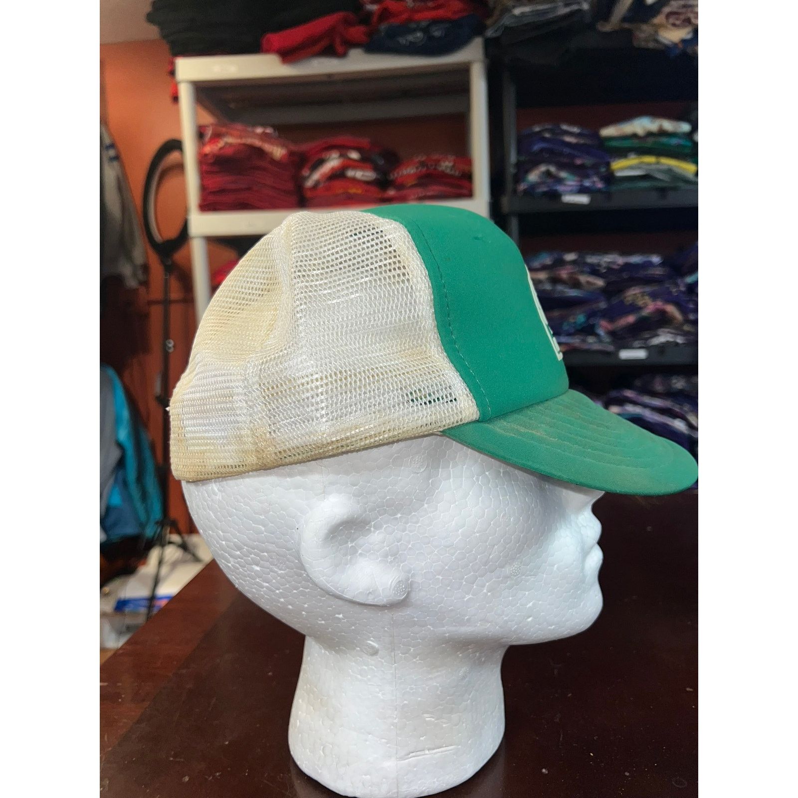 Vintage Vintage Bass Hat Sport Association Green Snapback Cap Worn Size ONE SIZE - 7 Thumbnail