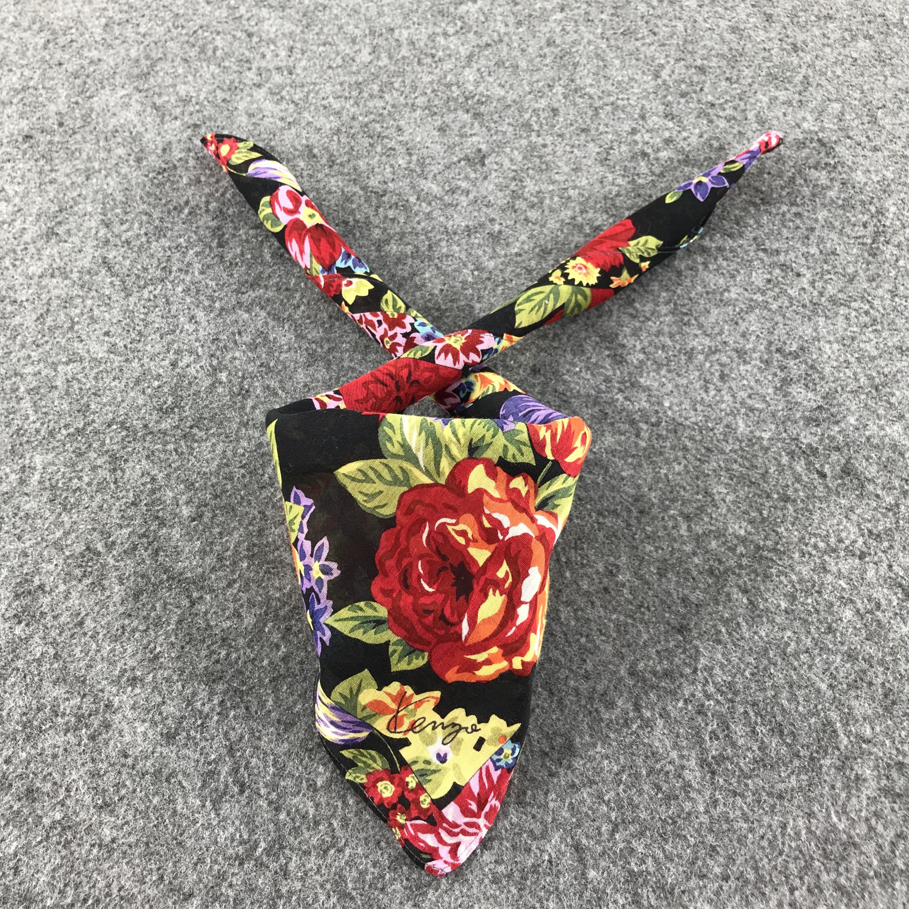 Kenzo Kenzo Floral Handkerchief Neckerchief Bandana H122 Size ONE SIZE - 1 Thumbnail