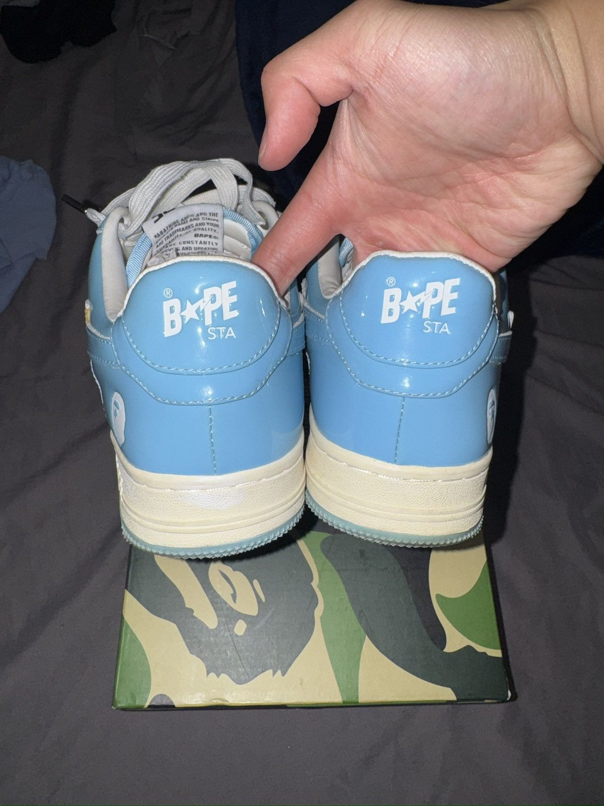 Bape BAPESTA 2017 “SAX” Size US 8 / EU 41 - 4 Thumbnail