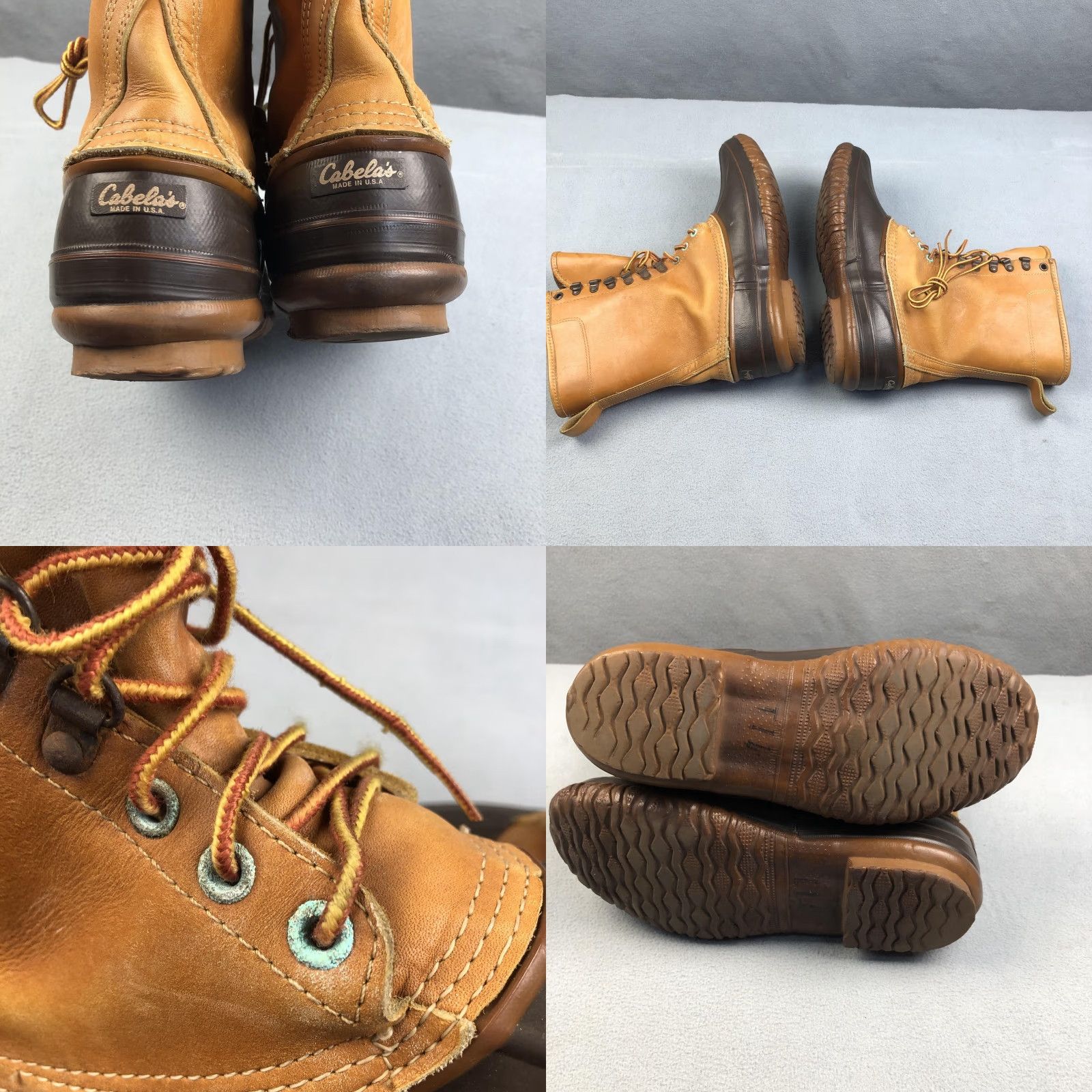 Vintage Vintage Cabelas Boots Mens Size 11 Brown Leather Rubber Duck Hunting Snow GTX Size US 11 / EU 44 - 8 Thumbnail