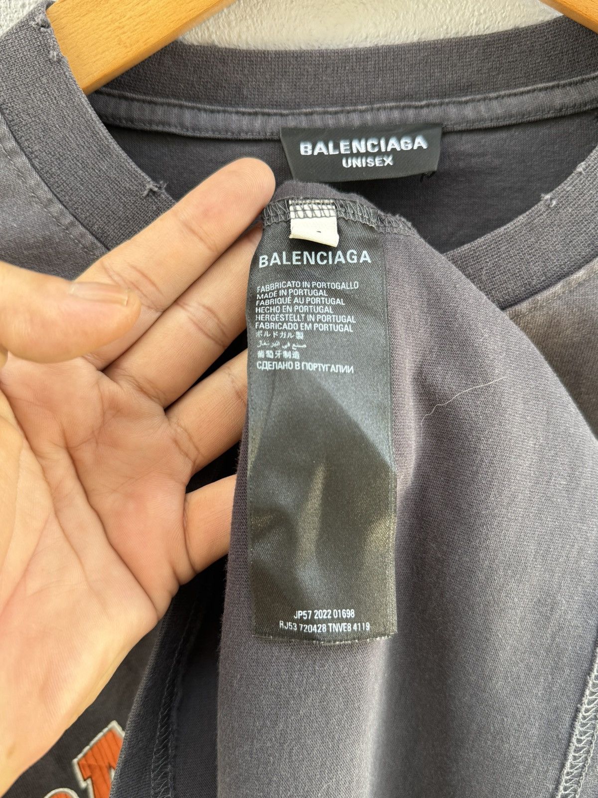 Balenciaga Thrashed Design Balenciaga 2022 Maison Fondee Oversize Tee Size US XL / EU 56 / 4 - 15 Thumbnail
