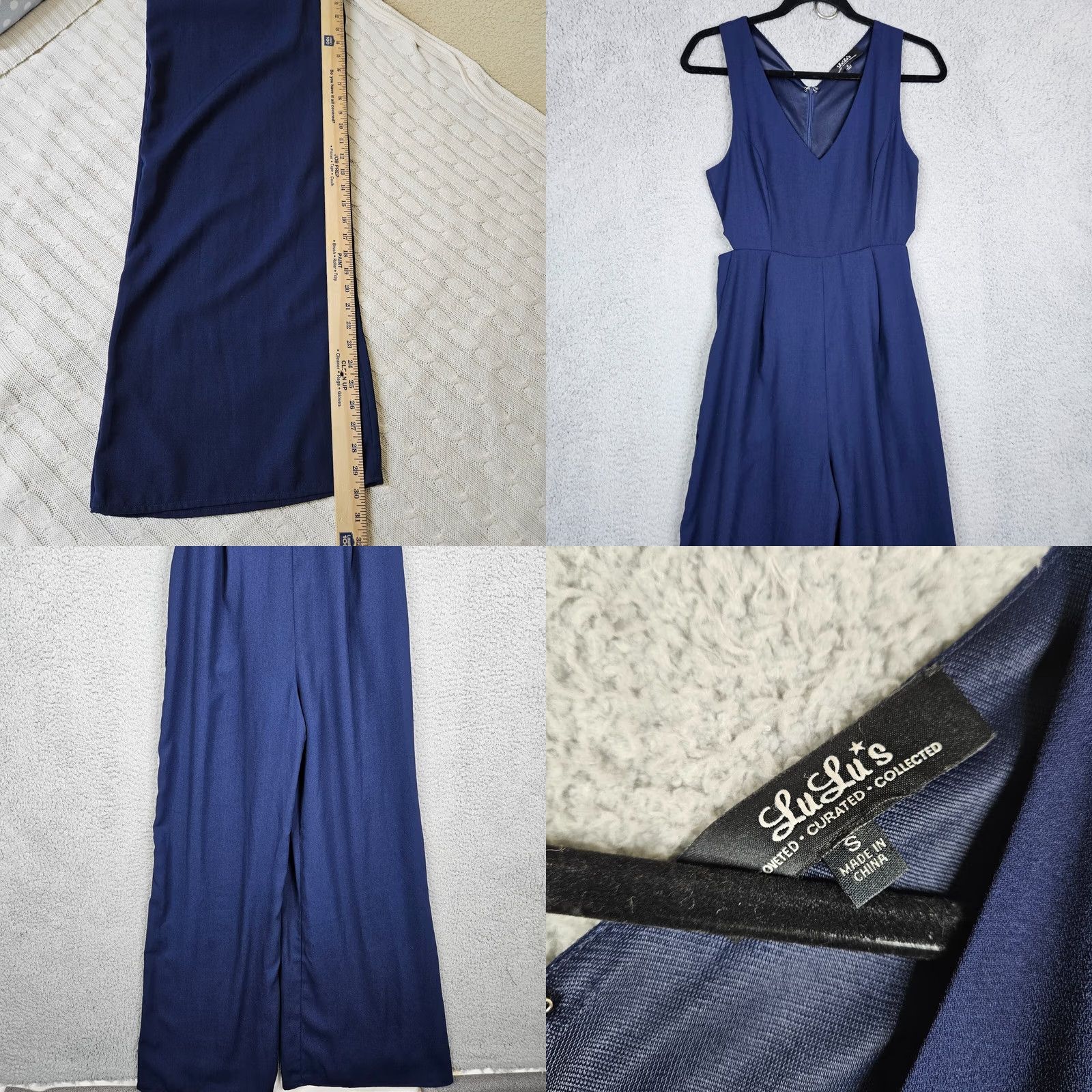 Lulus Lulus Women's V-neck Jumper S Blue Straight Leg Casual All Seasons Size S / US 4 / IT 40 - 8 Thumbnail