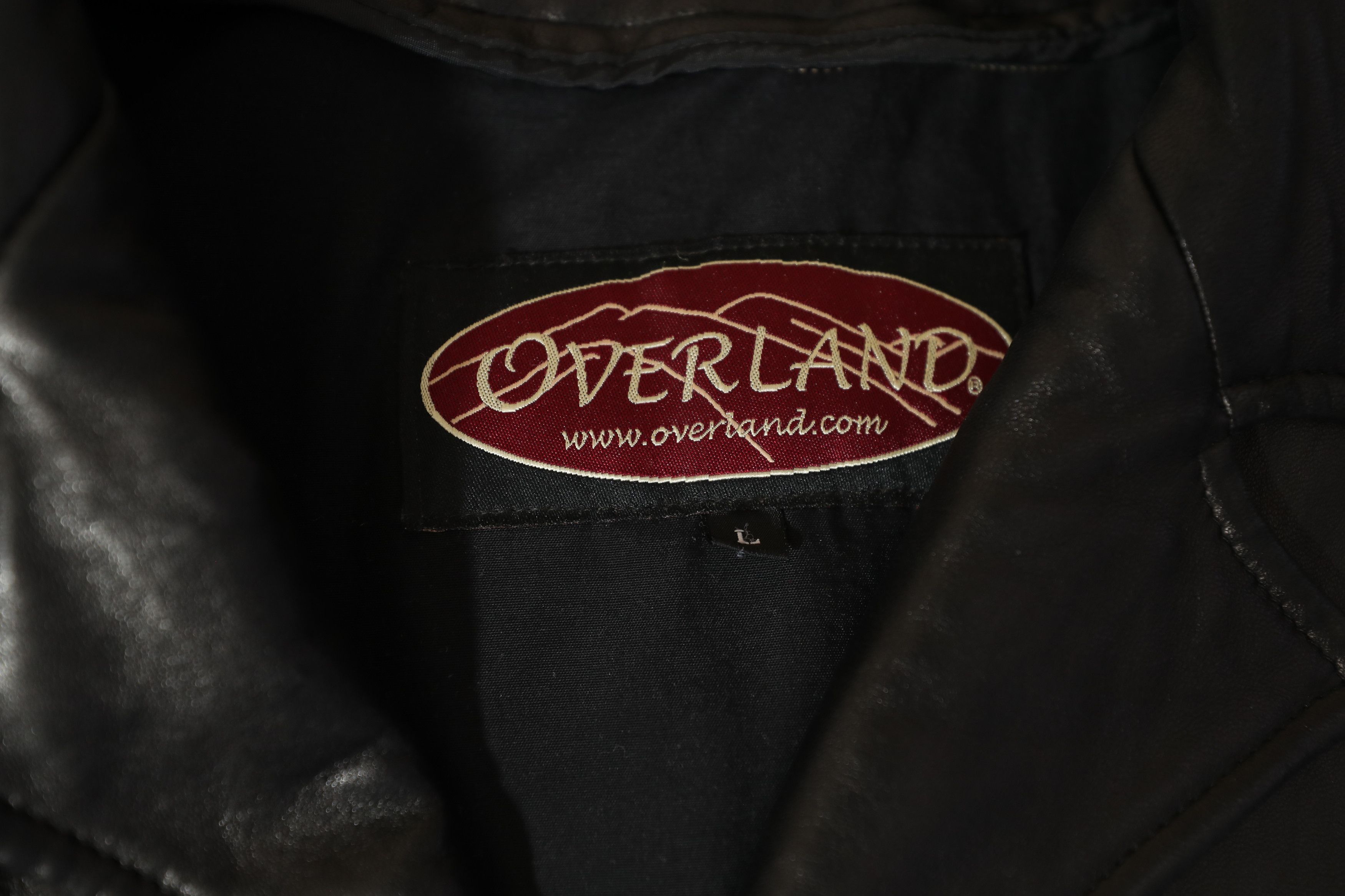Overland Overland Vintage Black Leather Jacket (L) Size US L / EU 52-54 / 3 - 8 Thumbnail