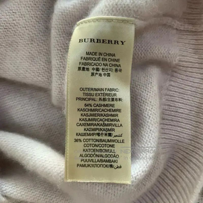 Burberry Burberry Pink Cotton Logo Long Sleeve Top. Size M / US 6-8 / IT 42-44 - 4 Thumbnail