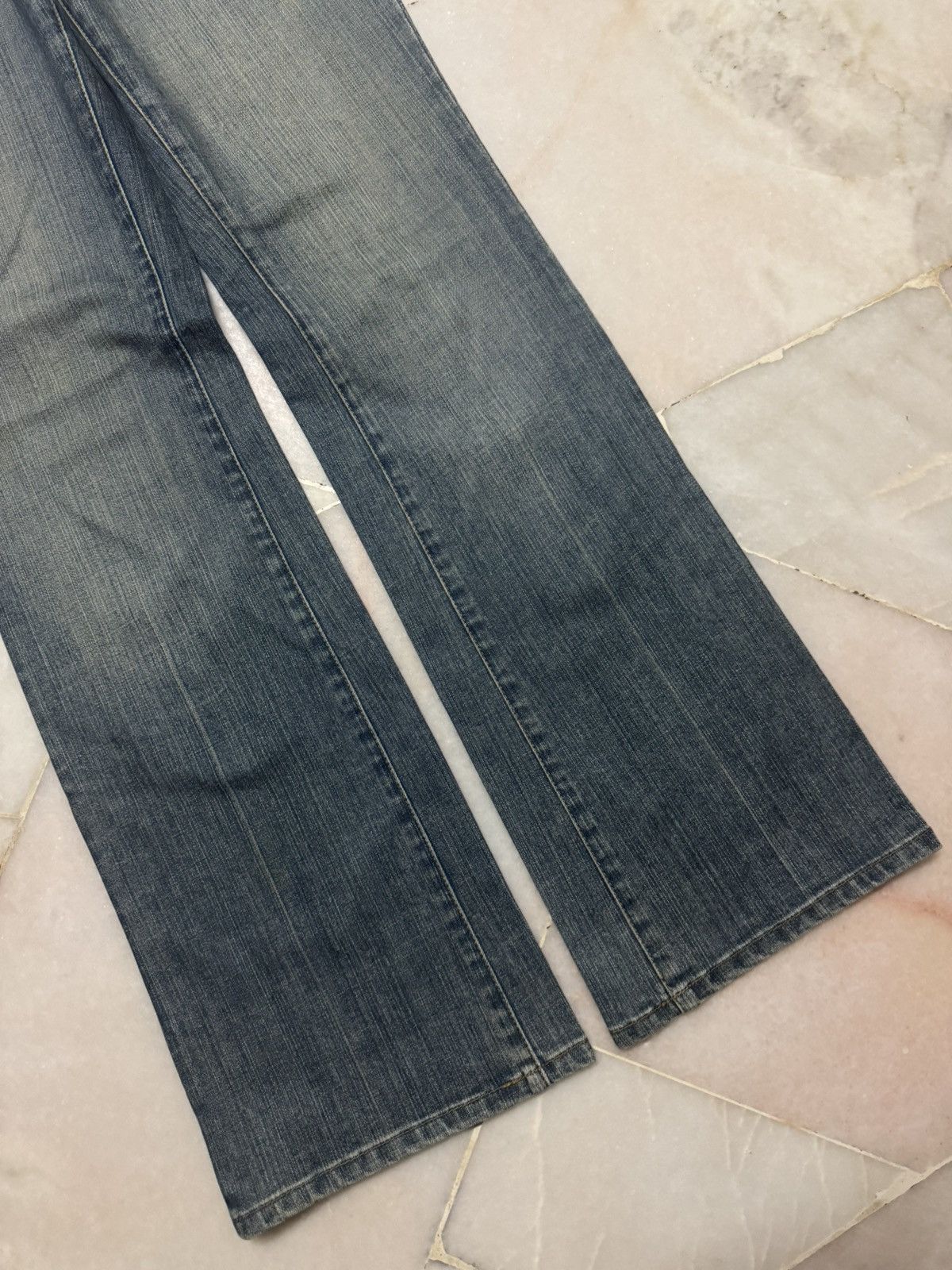 Japanese Brand 💥BOOTCUT💥JAPANESE TOPVALU RUSTY MUDWASH FLARED JEANS Size US 28 / EU 44 - 7 Thumbnail