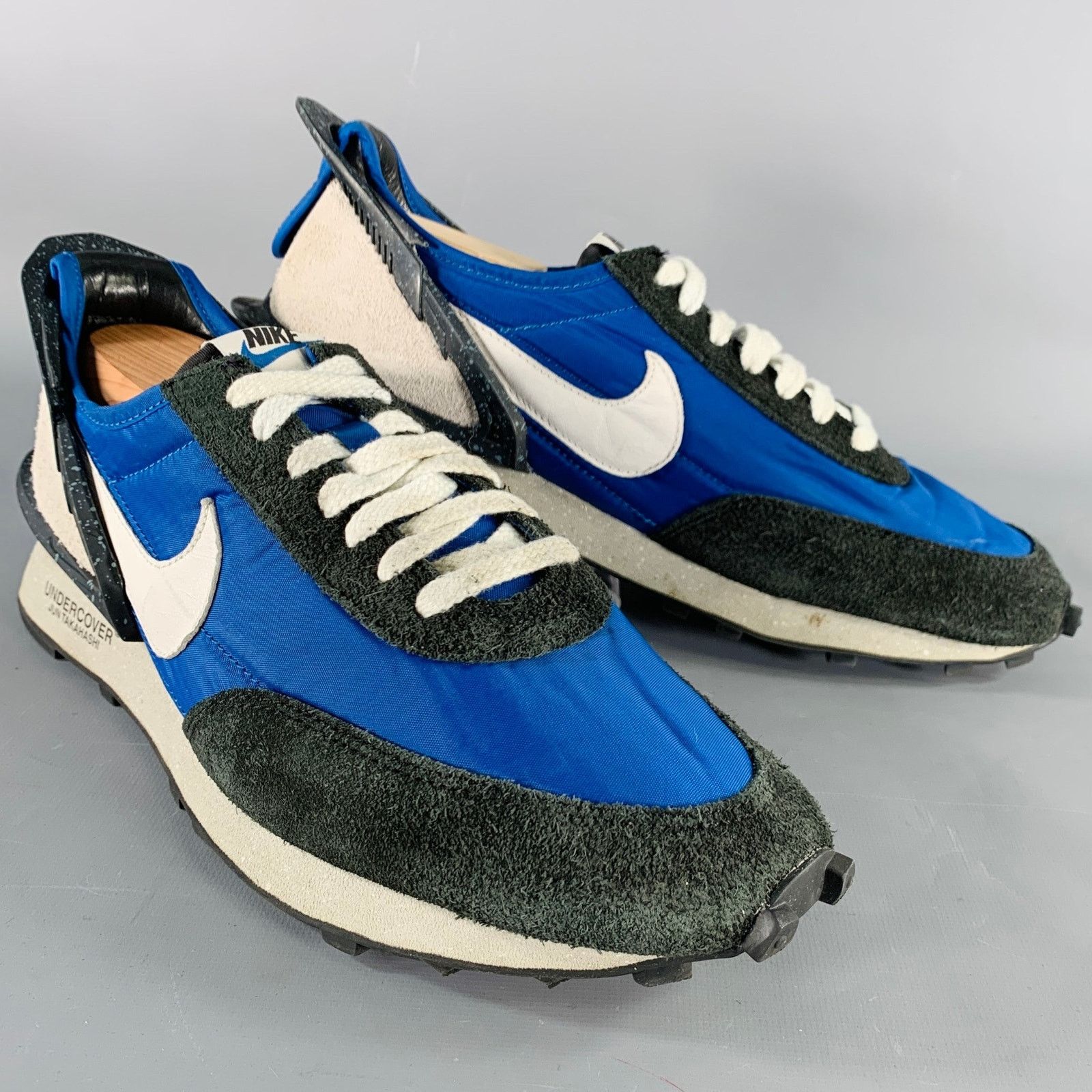 Undercover UNDERCOVER x NIKE Black Blue Color Block Lace-Up Sneakers Size US 10.5 / EU 43-44 - 1 Thumbnail