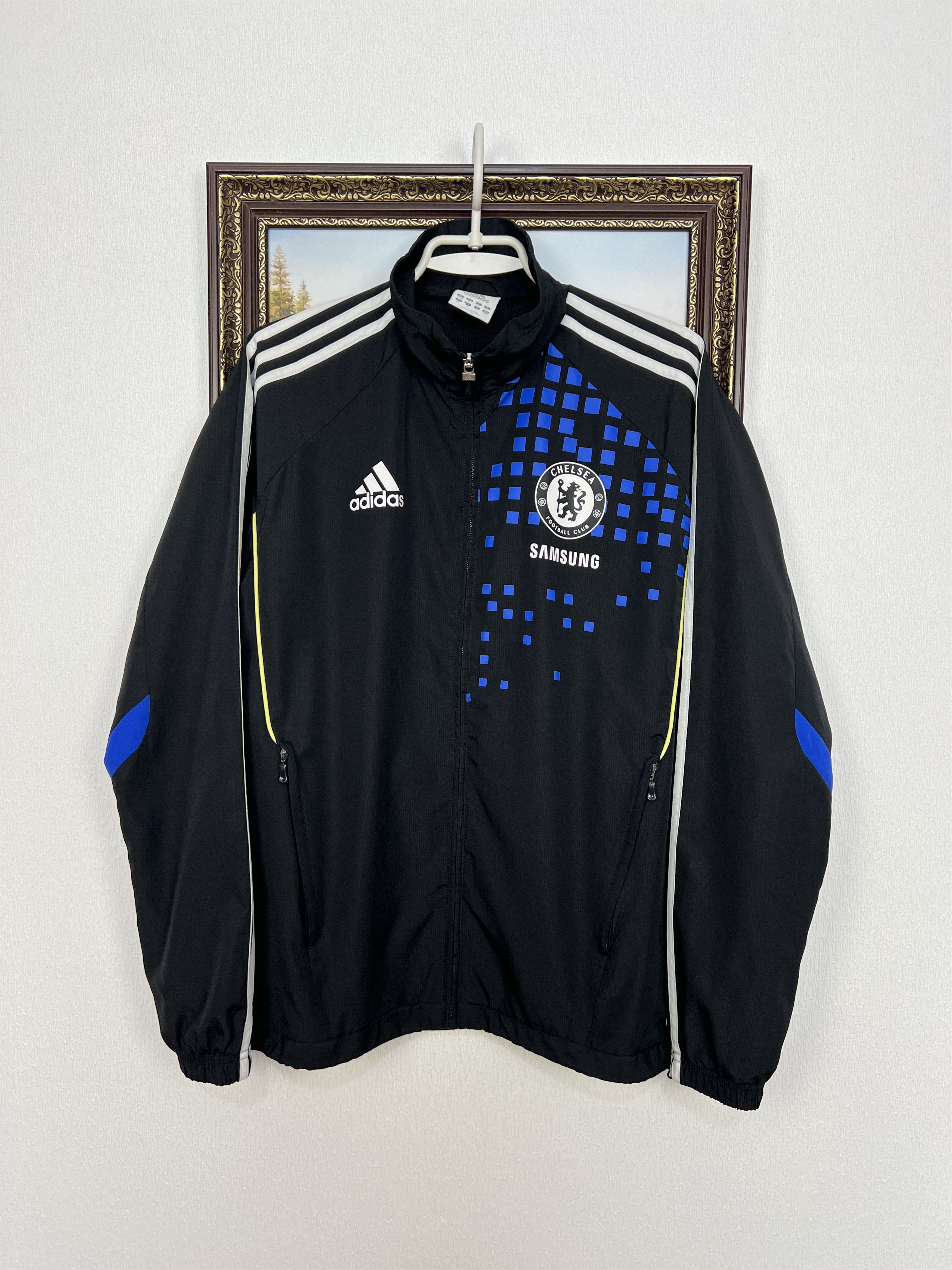 Adidas Vintage Adidas Chelsea Football Jacket Soccer Train Size US S / EU 44-46 / 1 - 1 Thumbnail