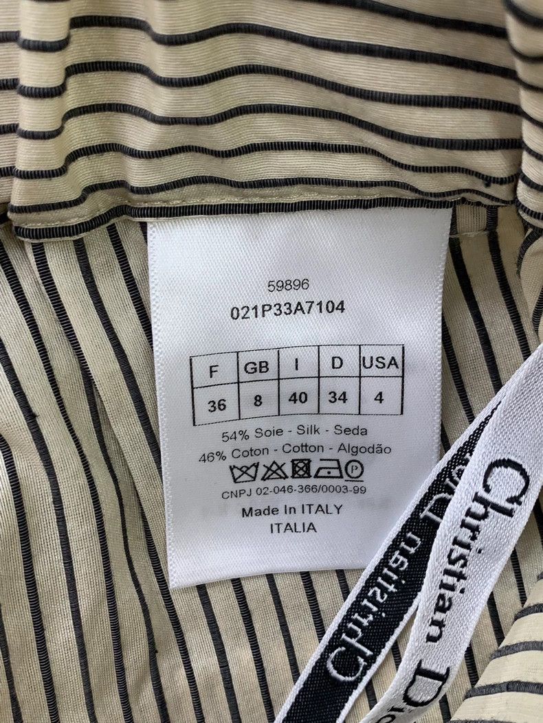 Dior Dior Black and white vertical striped trousers Size 24" / US 00 / IT 34 - 4 Thumbnail