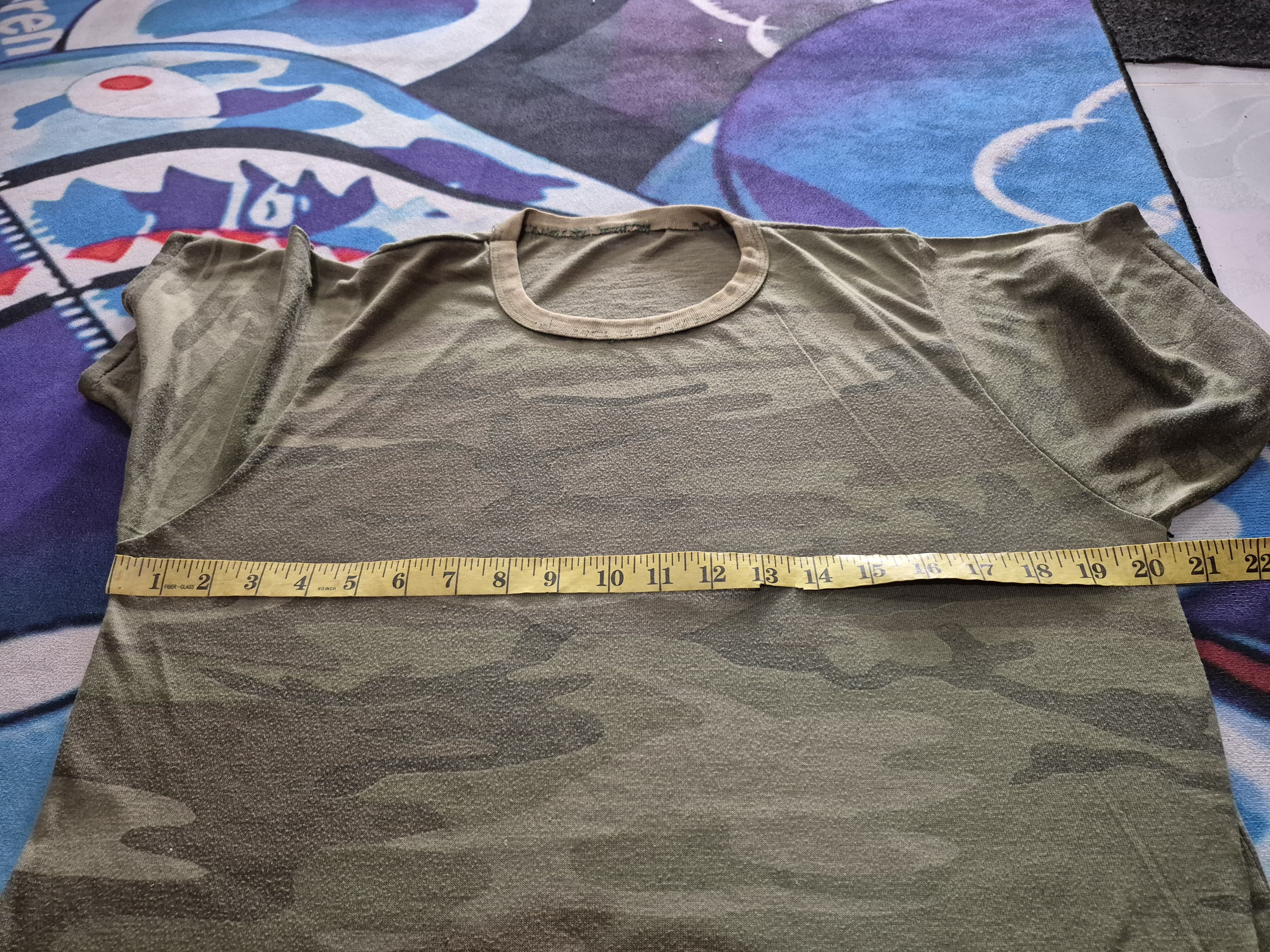 Vintage 🔥 Vintage 90s Army Camo Paper Thin Tee Size US M / EU 48-50 / 2 - 8 Thumbnail