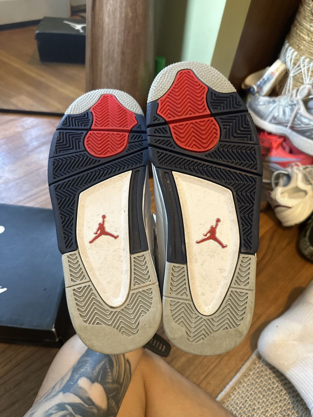 Jordan Brand JORDAN 4 RETRO 'MIDNIGHT NAVY' Size US 9 / EU 42 - 7 Thumbnail