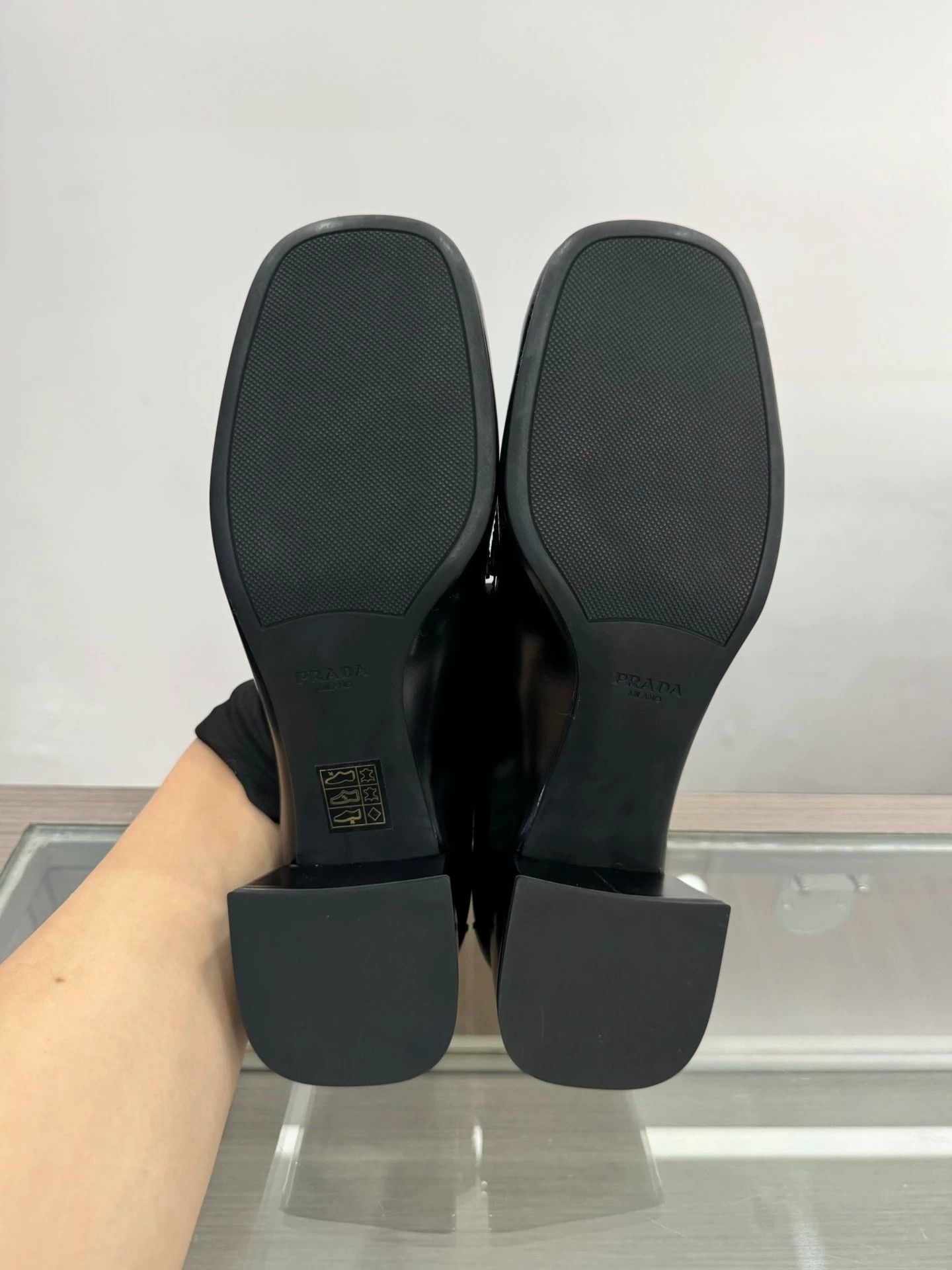 Prada Prada black triangular logo loafers Size US 7.5 / IT 37.5 - 7 Thumbnail