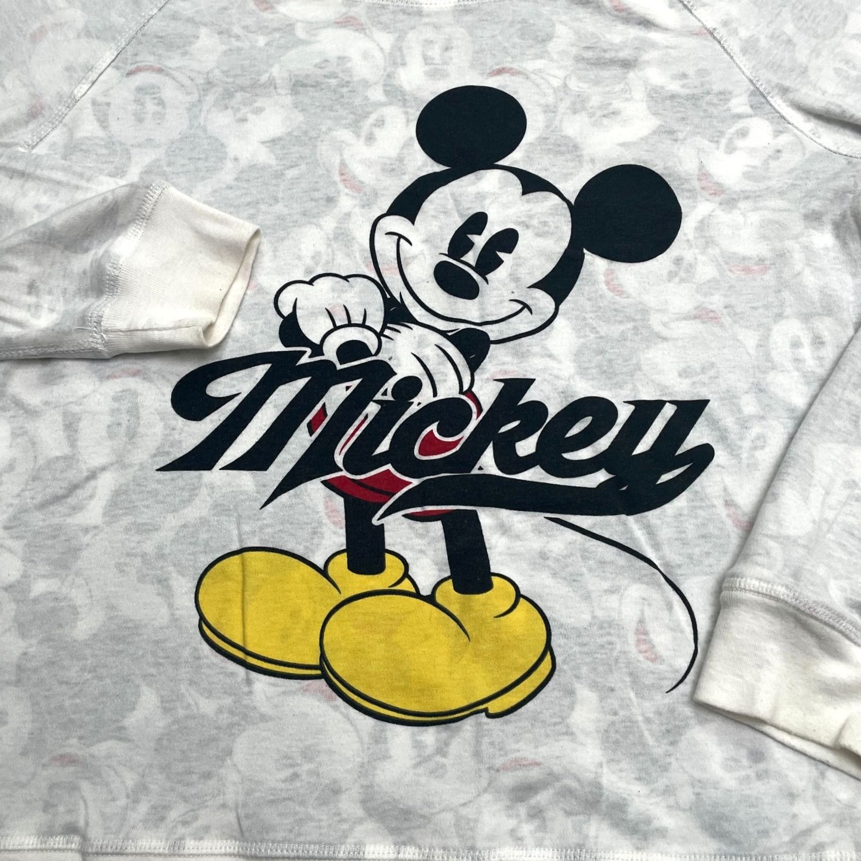 Disney Disney Mickey Mouse Reversible Sweatshirt Womens L White Graphic Pullover Size L / US 10 / IT 46 - 5 Thumbnail