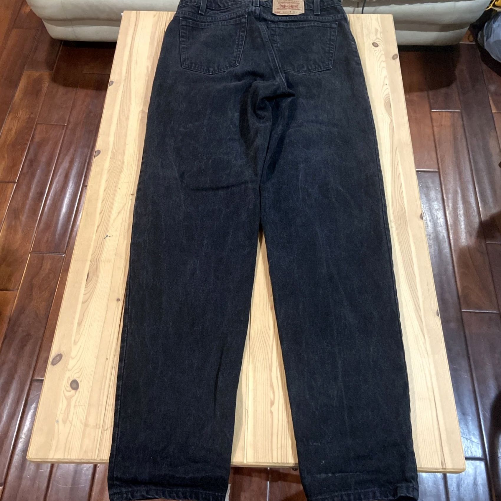 Levi's VINTAGE Levi's 550 Jeans Mens 36x36 Black 90s Made USA Denim Straight Relaxed 5-Pocket 36 Inseam mens Size US 36 / EU 52 - 2 Thumbnail