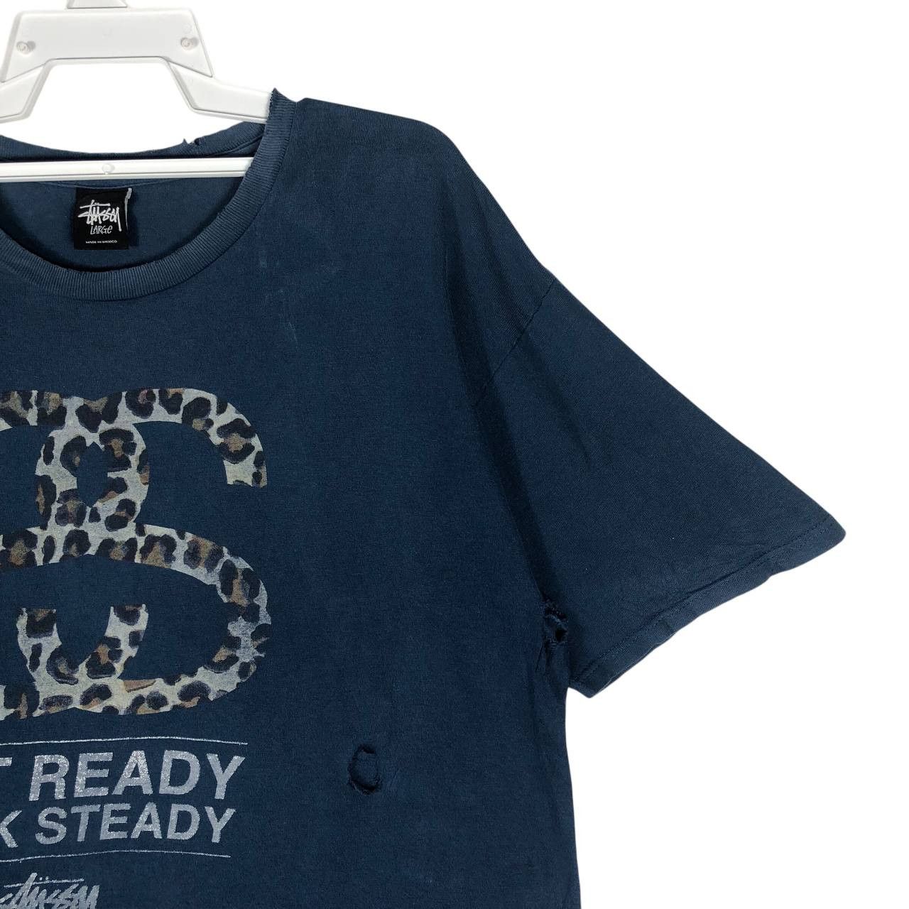 Stussy Vintage Stussy "Get Ready Rock Steady" T-Shirt Size US L / EU 52-54 / 3 - 4 Thumbnail