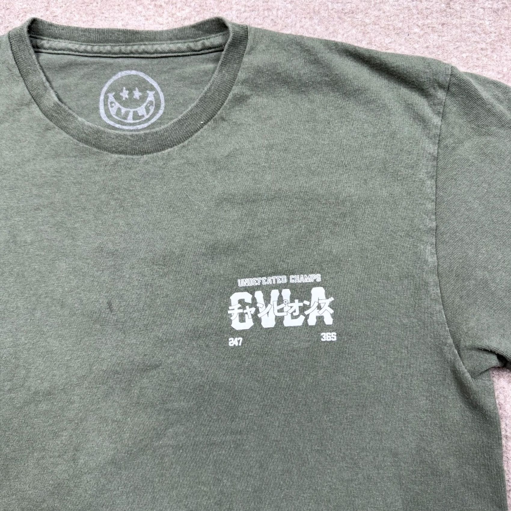 Vintage CVLA Mens Shirt Green M Short Sleeve CVLA Shirt Adult Medium Green Solid Double-Sided Logo 90s? Size US M / EU 48-50 / 2 - 4 Thumbnail