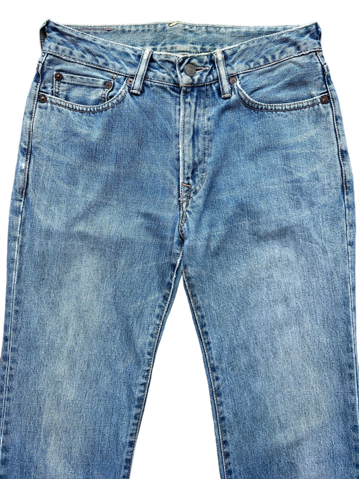 45rpm Vintage 45RPM Japan Distressed Faded Denim Jeans 29x30 Size US 29 - 4 Thumbnail