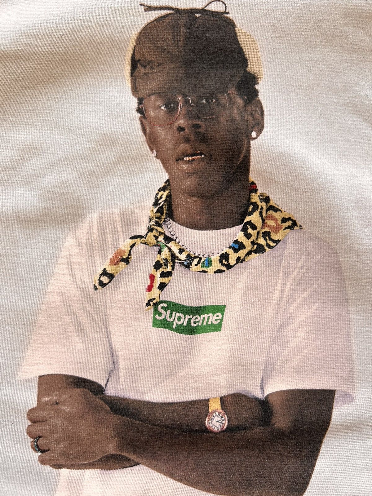 Supreme L Supreme Tyler the Creator Photo Tee White t-shirt rap merc Size US L / EU 52-54 / 3 - 6 Thumbnail