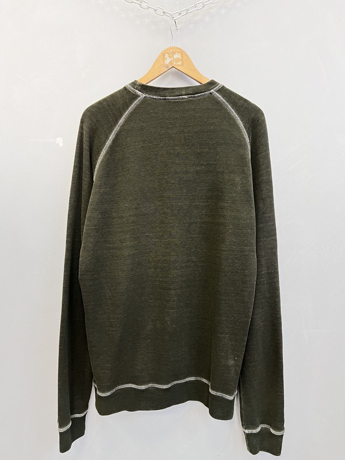 Dsquared2 Dsquared2 khaki washed sweatshirt 2000’s style big logo Size US L / EU 52-54 / 3 - 8 Thumbnail