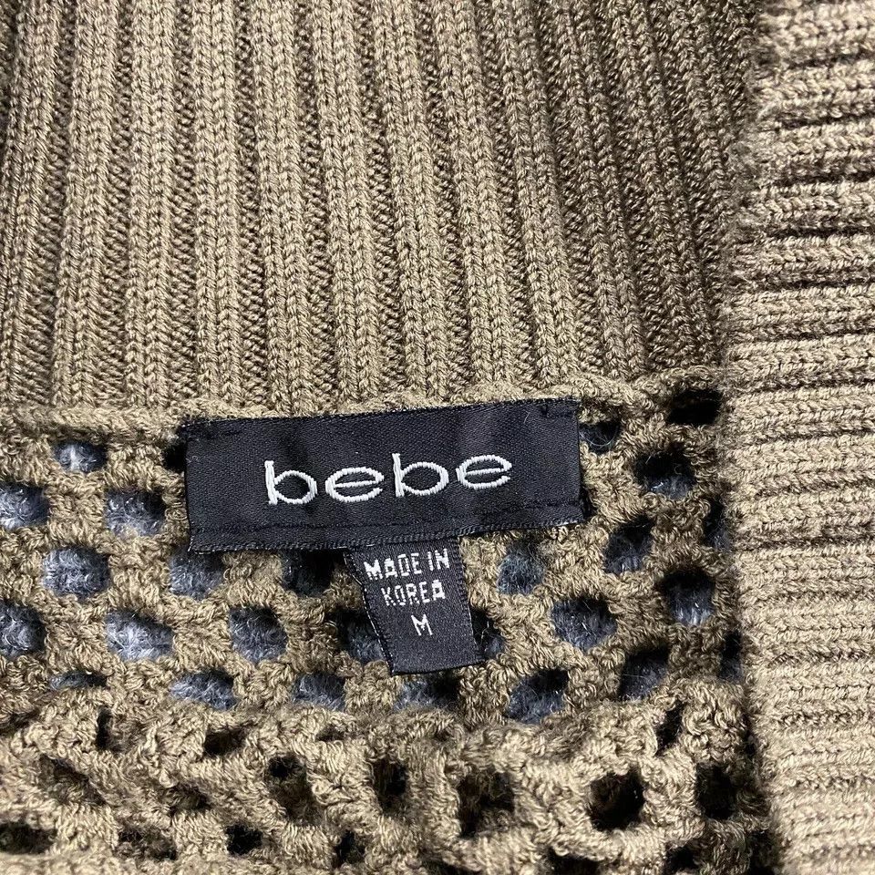 Bebe Bebe Sweater Women's Medium Brown Pullover Knit Acrylic Size M / US 6-8 / IT 42-44 - 3 Thumbnail