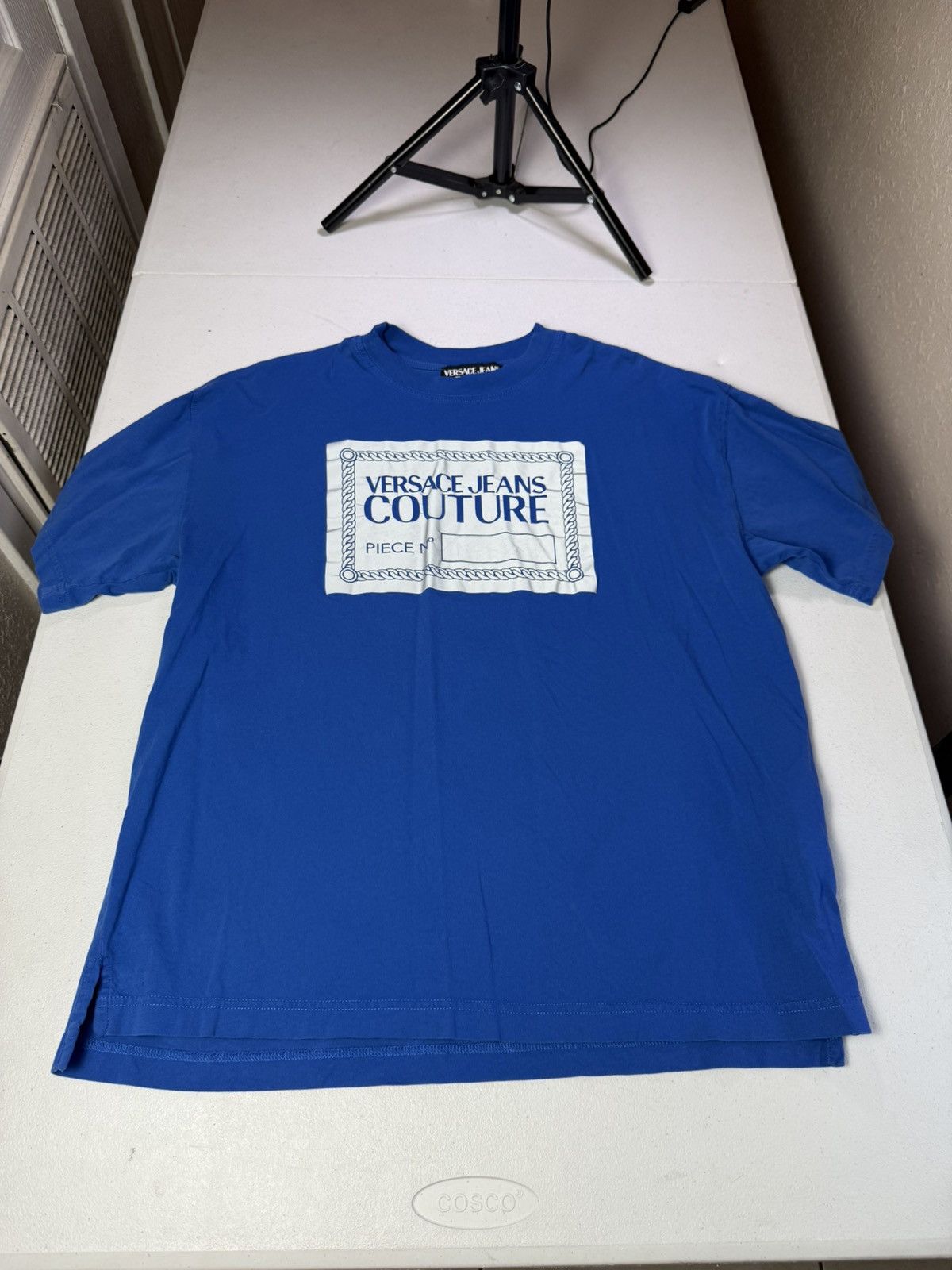 Versace VERSACE JEANS COUTURE Box Logo Graphic Tee Sz M Size US M / EU 48-50 / 2 - 1 Thumbnail