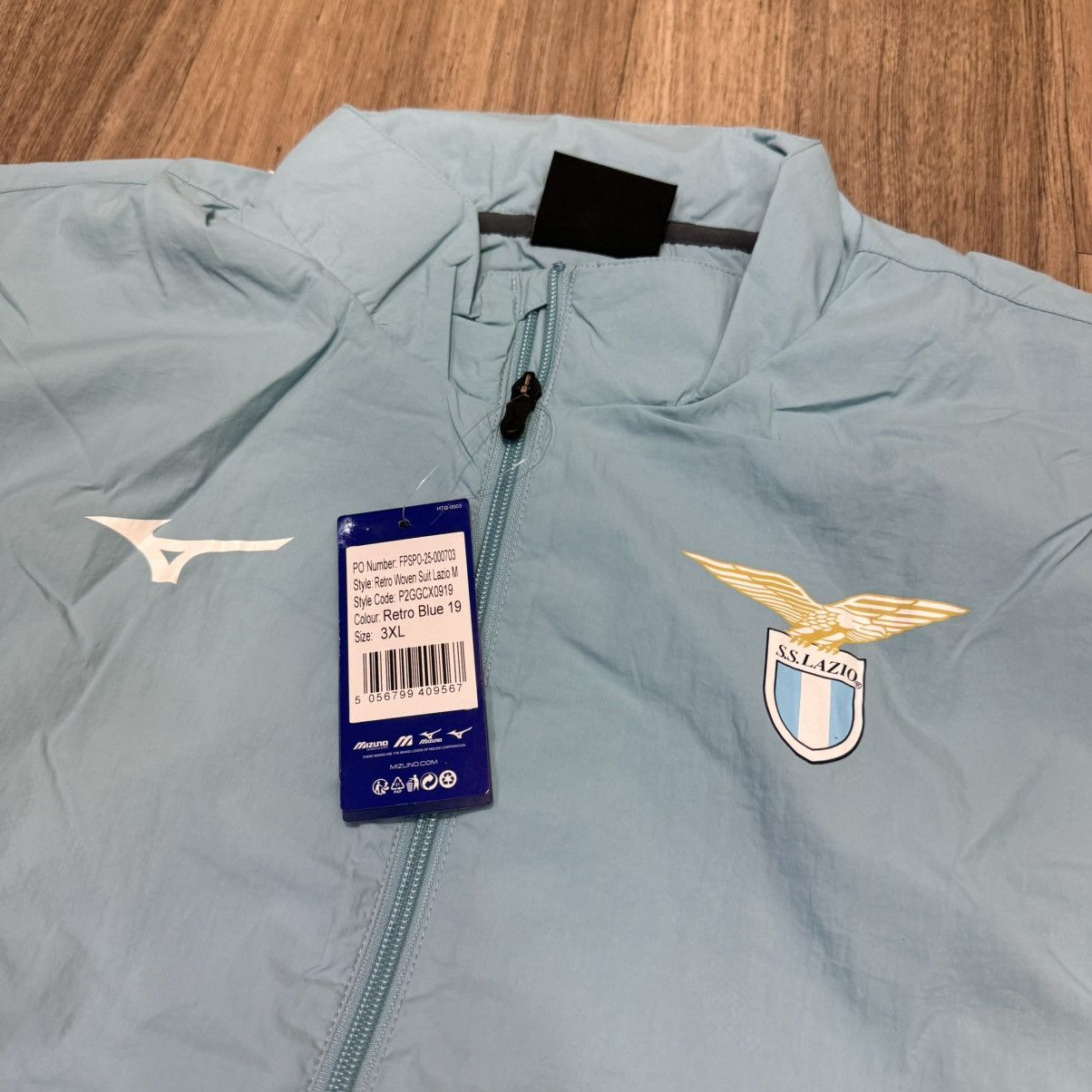 Mizuno Lazio 25/26 mizuno light jacket (bnwt) Size US XXL / EU 58 / 5 - 3 Thumbnail